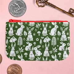 Easter bunny pattern Large Coin Purse from ArtsNow.com Front