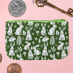 Easter bunny pattern Large Coin Purse from ArtsNow.com Back