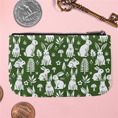 Easter bunny pattern Large Coin Purse from ArtsNow.com Back