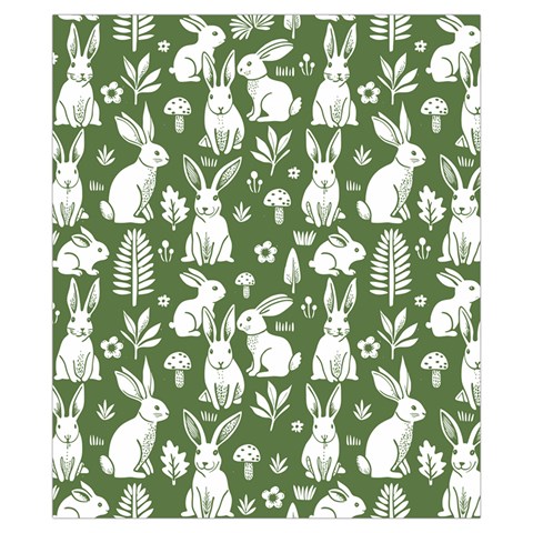 Easter bunny pattern Drawstring Pouch (XS) from ArtsNow.com Front