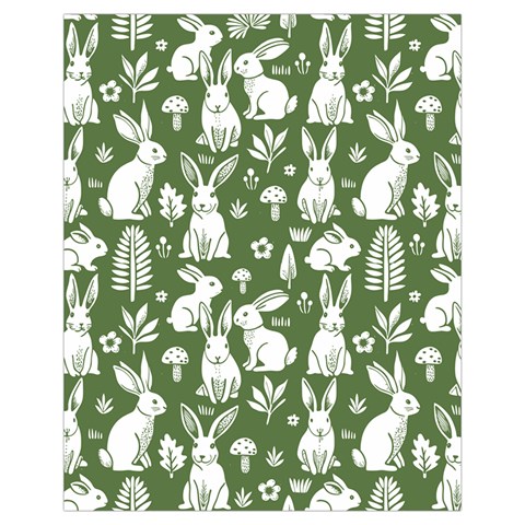 Easter bunny pattern Drawstring Pouch (XL) from ArtsNow.com Back