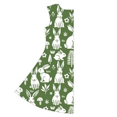 Easter bunny pattern Short Sleeve V Back Left