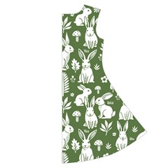 Easter bunny pattern Short Sleeve V Back Right