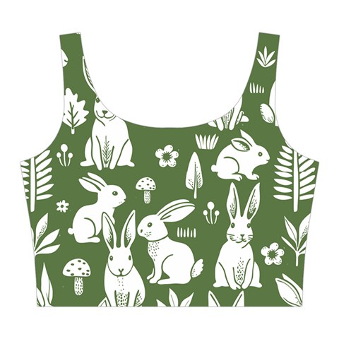 Easter bunny pattern Midi Sleeveless Dress from ArtsNow.com Top Front
