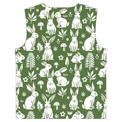 Easter bunny pattern Kid s Button Up Puffer Vest from ArtsNow.com Back