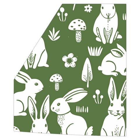 Easter bunny pattern Men s High Neck Button Up Puffer Vest from ArtsNow.com Pocket Right