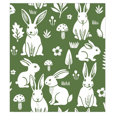 Easter bunny pattern Everyday Shoulder Bag with Pouch Bag from ArtsNow.com Back