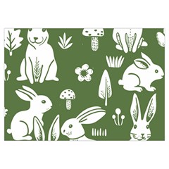 Easter bunny pattern Everyday Shoulder Bag with Pouch Bag from ArtsNow.com Zipper Tail