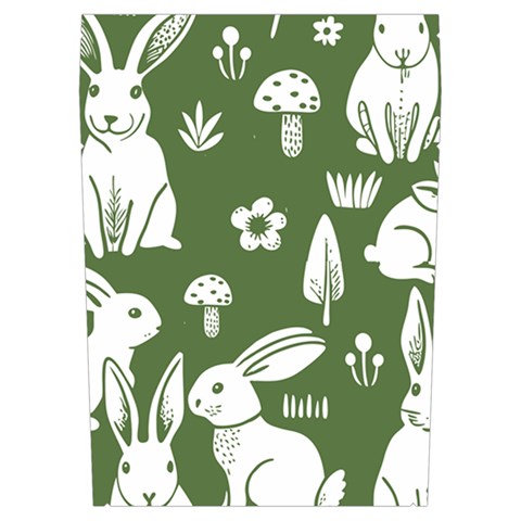 Easter bunny pattern Everyday Shoulder Bag with Pouch Bag from ArtsNow.com Right Pocket