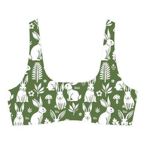 Easter bunny pattern Cross Back Hipster Bikini Set from ArtsNow.com Front