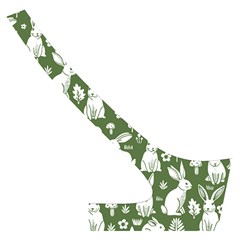 Easter bunny pattern Cross Back Hipster Bikini Set from ArtsNow.com Back Right