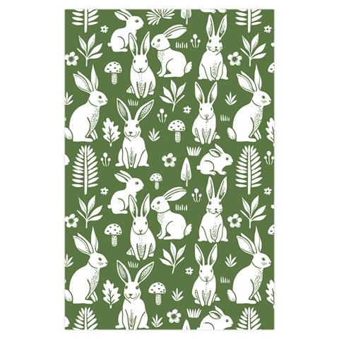 Easter bunny pattern Kids  Hooded Rain Ponchos from ArtsNow.com Front