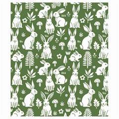 Easter bunny pattern Kids  Hooded Rain Ponchos from ArtsNow.com Hood Left