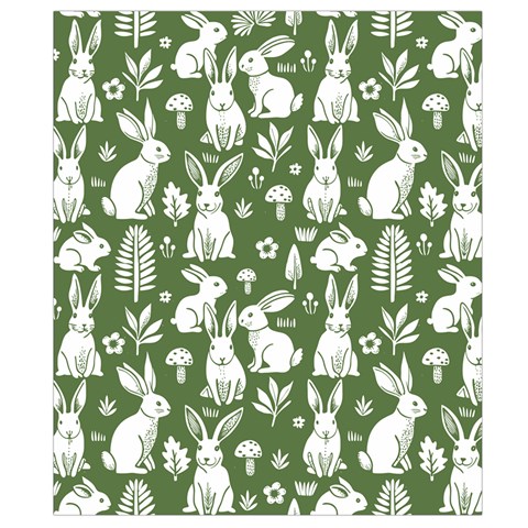 Easter bunny pattern Waist Pouch (Small) from ArtsNow.com Back Strap