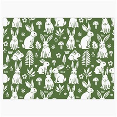Easter bunny pattern Roll Up Canvas Pencil Holder (L) from ArtsNow.com Front