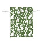 Easter bunny pattern Lightweight Drawstring Pouch (M)
