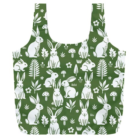 Easter bunny pattern Full Print Recycle Bag (XXXL) from ArtsNow.com Front