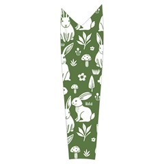 Easter bunny pattern Women s Long Sleeve Raglan T Right Sleeve Side