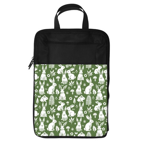 Easter bunny pattern Foldable Shoe Storage Bag from ArtsNow.com Front