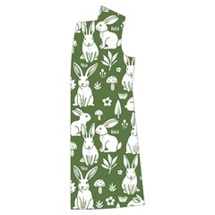 Easter bunny pattern Kids  Long Sleeve Velvet Lounge Robe from ArtsNow.com Front Left