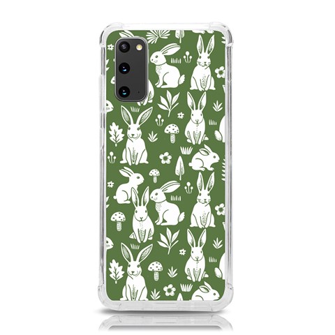 Easter bunny pattern Samsung Galaxy S20 6.2 Inch TPU UV Case from ArtsNow.com Front