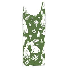Easter bunny pattern Kids  Stylish Hooded Puffer Vest from ArtsNow.com Front Right Side