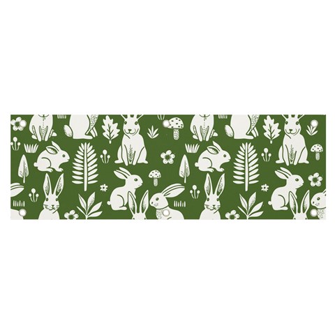 Easter bunny pattern Banner and Sign 6  x 2  from ArtsNow.com Front