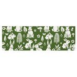 Easter bunny pattern Banner and Sign 6  x 2 