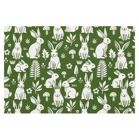 Easter bunny pattern Banner and Sign 6  x 4  from ArtsNow.com Front