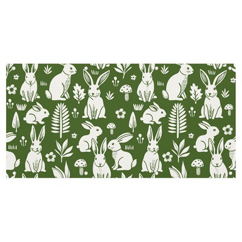 Easter bunny pattern Banner and Sign 8  x 4  from ArtsNow.com Front