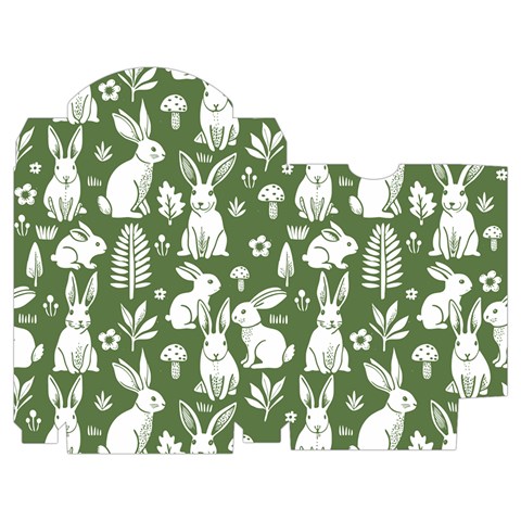 Easter bunny pattern Playing Cards Single Design (Rectangle) with Custom Box from ArtsNow.com Poker Box