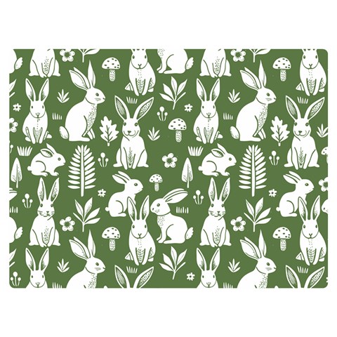 Easter bunny pattern 40  x 30  Premium Plush Fleece Blanket (Extra Small) from ArtsNow.com 40 x30  Blanket Front
