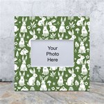 Easter bunny pattern White Box Photo Frame 4  x 6 