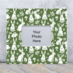Easter bunny pattern White Wall Photo Frame 5  x 7 