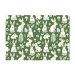 Easter bunny pattern Crystal Sticker (A4)