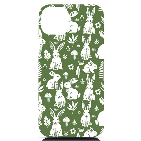 Easter bunny pattern iPhone 14 Plus Black UV Print PC Hardshell Case from ArtsNow.com Front