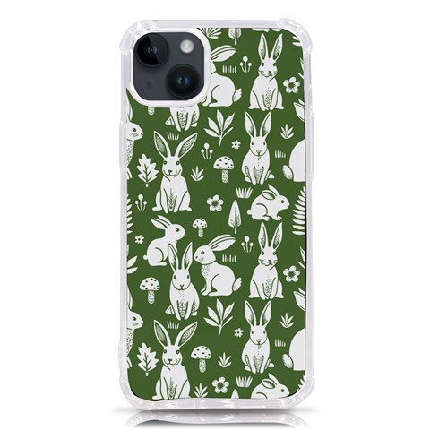 Easter bunny pattern iPhone 14 Plus TPU UV Print Case from ArtsNow.com Front