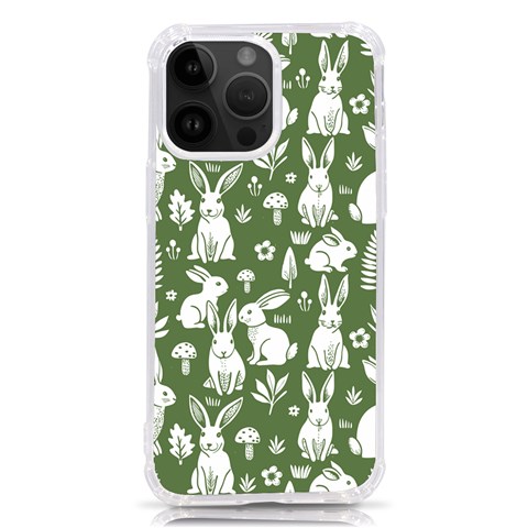 Easter bunny pattern iPhone 14 Pro Max TPU UV Print Case from ArtsNow.com Front