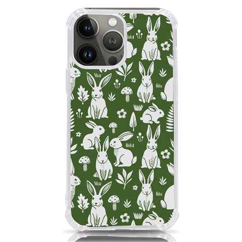 Easter bunny pattern iPhone 13 Pro Max TPU UV Print Case from ArtsNow.com Front