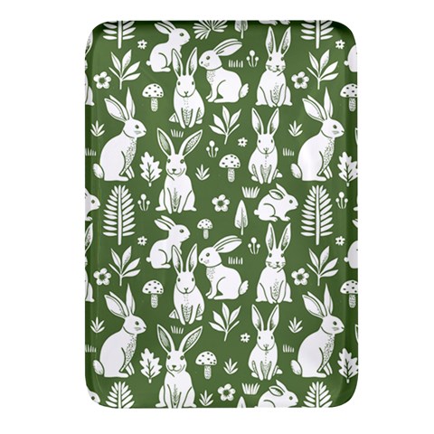 Easter bunny pattern Rectangular Glass Fridge Magnet (4 pack) from ArtsNow.com Front