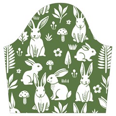 Easter bunny pattern Trumpet Sleeve Cropped Top from ArtsNow.com Sleeve Right