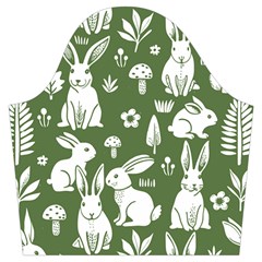 Easter bunny pattern Trumpet Sleeve Cropped Top from ArtsNow.com Sleeve Left