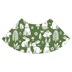 Easter bunny pattern Trumpet Sleeve Cropped Top from ArtsNow.com Cuff Left