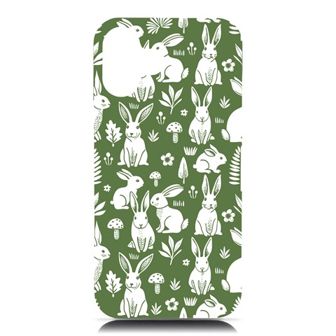 Easter bunny pattern iPhone 16 Plus Black UV Print PC Hardshell Case from ArtsNow.com Front