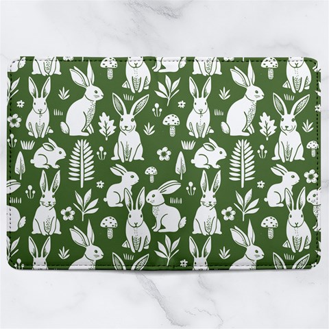 Easter bunny pattern Microfiber PU Leather Passport Holder from ArtsNow.com Full