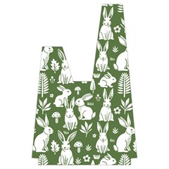 Easter bunny pattern Japanese Wrist Knot Bag from ArtsNow.com Back