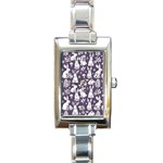 Easter bunny pattern Rectangle Italian Charm Watch