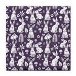 Easter bunny pattern Tile Coaster