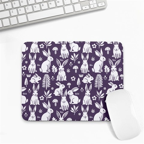 Easter bunny pattern Small Mousepad from ArtsNow.com Front