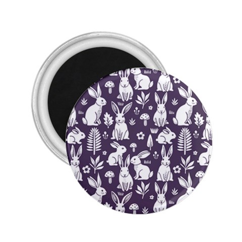Easter bunny pattern 2.25  Magnets from ArtsNow.com Front
